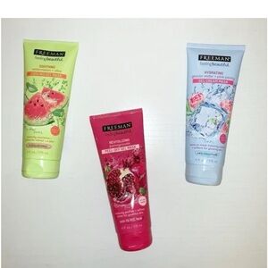 Face Gel Mask Set - Green, Pink, Blue